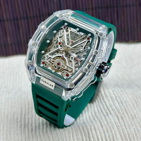 TUBULAR Men's Watches – Saffaf Model (Transparent Dial)